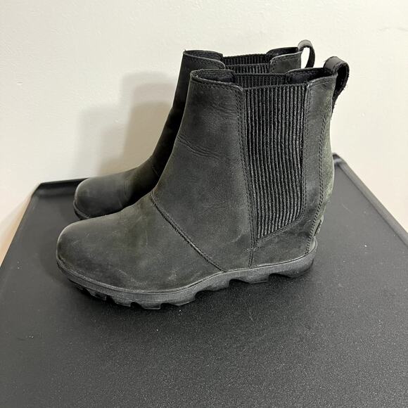 Sorel Black Joan of Arctic Wedges - Picture 3 of 7